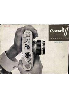 Canon 7 -Series manual. Camera Instructions.